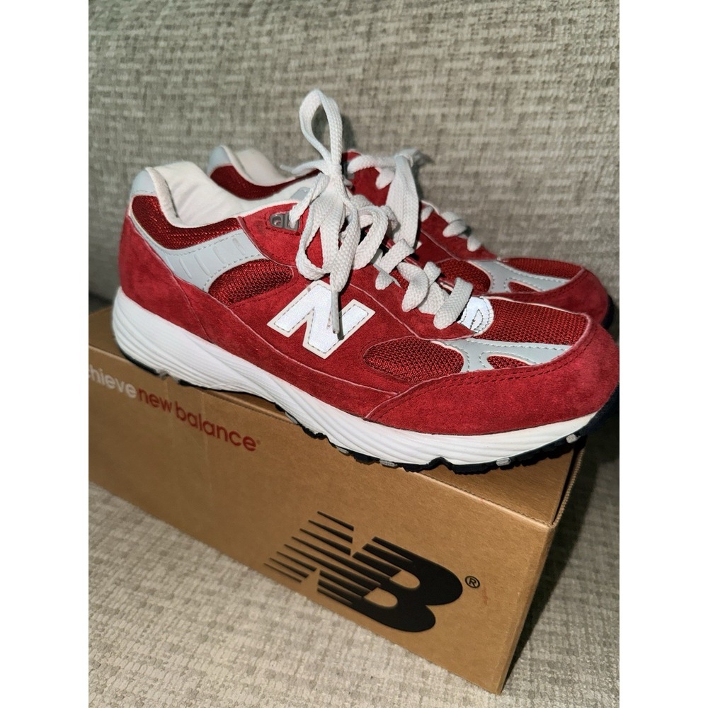 New Balance Women's 991 Red Size 8.5 NWB KJ991RDG Sneakers Shoes